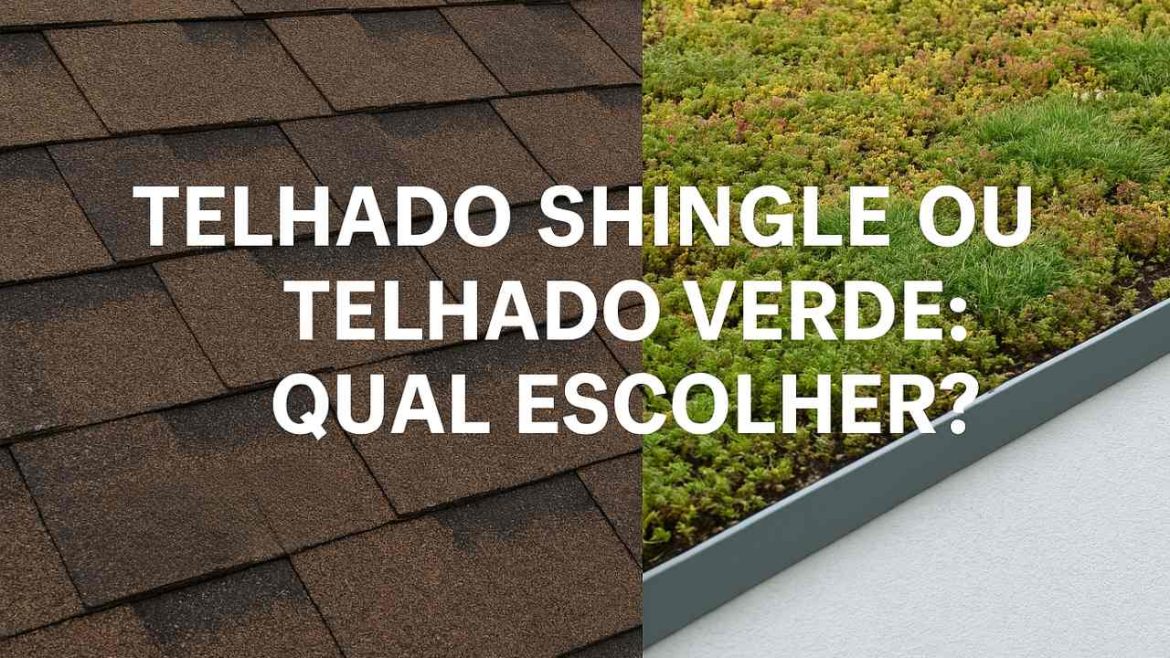 telhado shingle ou telhado verde