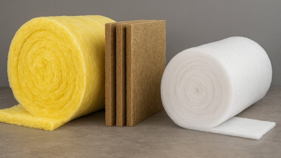 Lã de vidro, lã de rocha ou lã de PET